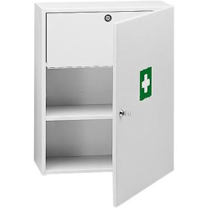 Medikamenten-Allzweckschrank mit speziellem Giftfach, ohne Inhalt Medikamenten-Allzweckschrank mit speziellem Giftfach, ohne Inhalt