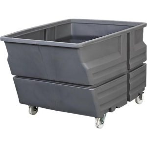 Mehrzweckbehälter, Polyethylen, grau, 600 l, B 825 x T 1240 x H 900 mm, mit Rollen Mehrzweckbehälter, Polyethylen, grau, 600 l, B 825 x T 1240 x H 900 mm, mit Rollen