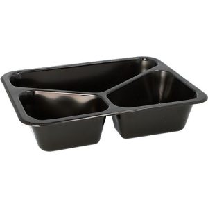 Menüschalen Papstar Circulware by Havel, Mehrweg, 3-geteilt, mikrowellen- & spülmaschinengeeignet, recycelbar, L 227 x B 178 x H 45 mm, PP, schwarz, 20 Stück Menüschalen Papstar Circulware by Havel, Mehrweg, 3-geteilt, mikrowellen- & spülmaschinengeeignet, recycelbar, L 227 x B 178 x H 45 mm, PP, schwarz, 20 Stück