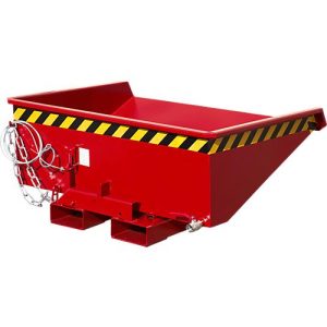 Mini-Spänebehälter Typ EXPO-E 275, Seilzug-Kippvorgang, Inhalt 0,275 m³, bis 750 kg, feuerrot RAL 3000 Mini-Spänebehälter Typ EXPO-E 275, Seilzug-Kippvorgang, Inhalt 0,275 m³, bis 750 kg, feuerrot RAL 3000
