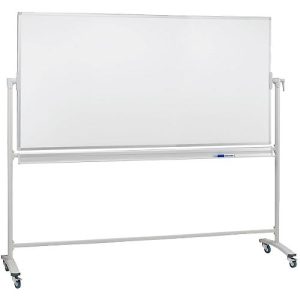 Mobile Drehtafel Franken, Querformat, 360° schwenkbar, mit Stativ, B 2000 x H 1000 mm, emailliert weiß Mobile Drehtafel Franken, Querformat, 360° schwenkbar, mit Stativ, B 2000 x H 1000 mm, emailliert weiß