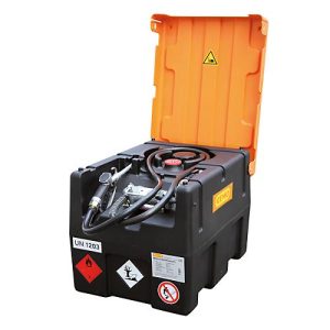 Mobile Tankstelle CEMO KS-Mobil EASY, mit Handpumpe und Klappdeckel, 190 l Benzintank, Polyethylen, ATEX, B 800 x T 600 x H 610 mm Mobile Tankstelle CEMO KS-Mobil EASY, mit Handpumpe und Klappdeckel, 190 l Benzintank, Polyethylen, ATEX, B 800 x T 600 x H 610 mm