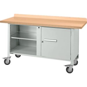 Mobile Werkbank Schäfer Shop Select PWi 150-1, mitteldichte Faserplatte (MDF), bis 400 kg, B 1500 x T 680 x H 838 mm Mobile Werkbank Schäfer Shop Select PWi 150-1, mitteldichte Faserplatte (MDF), bis 400 kg, B 1500 x T 680 x H 838 mm