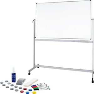 Mobiles Whiteboard Maul MAULstandard, 1000 x 1500 mm, 2-seitig, drehbar + Whiteboard Zubehörset, 31-teilg Mobiles Whiteboard Maul MAULstandard, 1000 x 1500 mm, 2-seitig, drehbar + Whiteboard Zubehörset, 31-teilg
