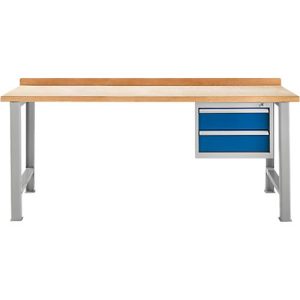 Modulare Werkbank Schäfer Shop Select, Grundeinheit, Buche Multiplexplatte, bis 500 kg, B 2000 x T 700 x H 840 mm, Enzianblau ral 5010 Modulare Werkbank Schäfer Shop Select, Grundeinheit, Buche Multiplexplatte, bis 500 kg, B 2000 x T 700 x H 840 mm, Enzianblau ral 5010