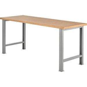 Modulare Werkbank Schäfer Shop Select, Grundeinheit, Buche Multiplexplatte, bis 500 kg, B 2000 x T 700 x H 840 mm, Weißaluminium ral 9006 Modulare Werkbank Schäfer Shop Select, Grundeinheit, Buche Multiplexplatte, bis 500 kg, B 2000 x T 700 x H 840 mm, Weißaluminium ral 9006