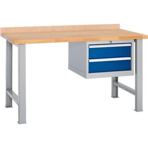 Modulare Werkbank Schäfer Shop Select, Grundeinheit, Buchenholz, bis 400 kg, B 1500 x T 700 x H 800 mm, Enzianblau Modulare Werkbank Schäfer Shop Select, Grundeinheit, Buchenholz, bis 400 kg, B 1500 x T 700 x H 800 mm, Enzianblau