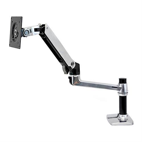 Monitorarm ergotron® LX, für 1 Display bis 34″ & bis 11,3 kg, Tischhalterung, höhen- & tiefenverstellbar, neigbar, VESA, matt-schwarz