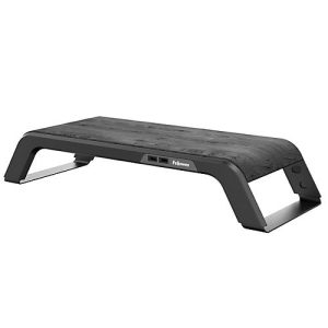 Monitorständer Fellowes Hana™, 3-fach höhenverstellbar, USB-Anschlüsse, bis 18 kg, schwarz Monitorständer Fellowes Hana™, 3-fach höhenverstellbar, USB-Anschlüsse, bis 18 kg, schwarz