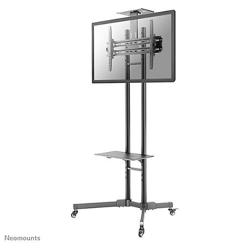 Monitorständer Neomounts® by Newstar NM-M1700BLACK, mobil, für 1 Flachbild-Display bis 75'/bis 50 kg, höhen-/tiefenverstellbar, Kabelführung, schwarz
