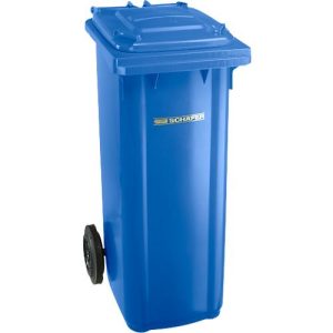 Mülltonne GMT, 140 l, fahrbar, blau Mülltonne GMT, 140 l, fahrbar, blau