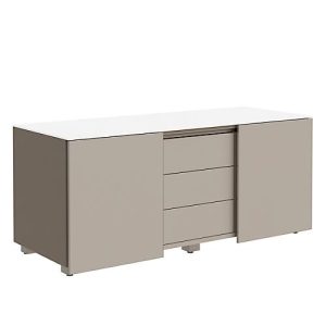 Multicontainer SOLUS PLAY, 3 Schübe, B 1350 x T 523 x H 583 mm, Stone Grey