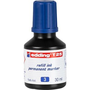 Nachfüll-Tusche edding T25 (Tropfdosierer), blau Nachfüll-Tusche edding T25 (Tropfdosierer), blau