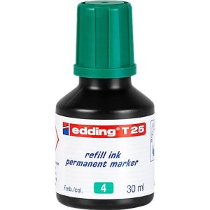 Nachfüll-Tusche edding T25 (Tropfdosierer), grün Nachfüll-Tusche edding T25 (Tropfdosierer), grün