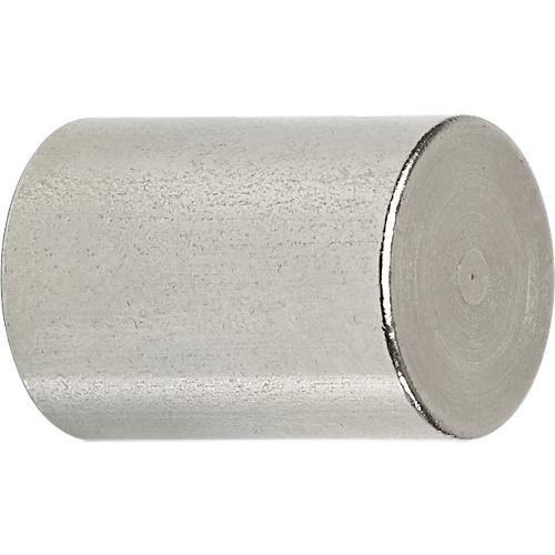 Neodym-Stabgreifmagnet MAUL, Haftkraft 19 kg, 2 Stück, Ø 25 x H 35 mm, Stahlgehäuse, hellsilber