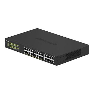 NETGEAR GS324P – Switch – unmanaged – 16 x 10/100/1000 (PoE+) + 8 x 10/100/1000 – an Rack montierbar, Desktop – PoE+ (190 W) NETGEAR GS324P – Switch – unmanaged – 16 x 10/100/1000 (PoE+) + 8 x 10/100/1000 – an Rack montierbar, Desktop – PoE+ (190 W)