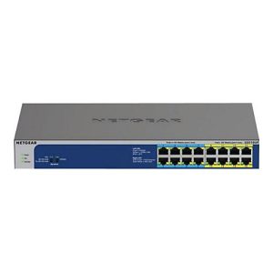 NETGEAR GS516UP – Switch – unmanaged – 8 x 10/100/1000 (PoE+) + 8 x 10/100/1000 (PoE++) – Desktop, an Rack montierbar – PoE++ (380 W) NETGEAR GS516UP – Switch – unmanaged – 8 x 10/100/1000 (PoE+) + 8 x 10/100/1000 (PoE++) – Desktop, an Rack montierbar – PoE++ (380 W)