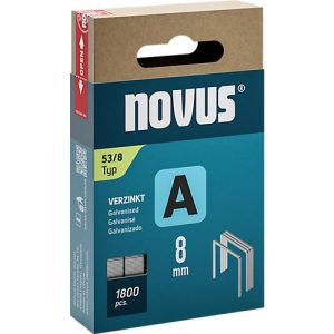 Novus Heftklammern Typ A, Länge 8 mm, Stahldraht, 2000 Stück Novus Heftklammern Typ A, Länge 8 mm, Stahldraht, 2000 Stück