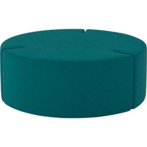 NowyStyl Sitzpouf Tri.Ply L, modular, Blazer-Stoff, ø 115 cm, petrol