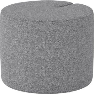 NowyStyl Sitzpouf Tri.Ply S, modular, Blazer-Stoff, ø 55 cm, grau