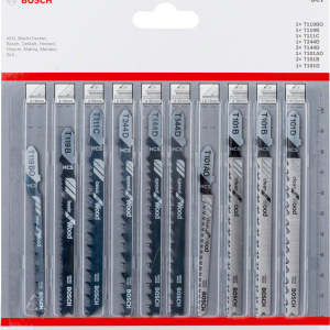 BOSCH Stichsägeblatt-Set Holz 10 Stk. BOSCH Stichsägeblatt-Set Holz 10 Stk.