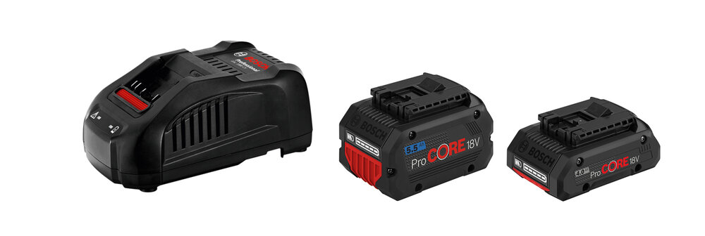 BOSCH 18V Starterset 4,0 Ah + 5,5 Ah