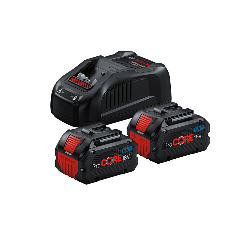 BOSCH 18V Doppel-Starterset 2 x 5,5 Ah