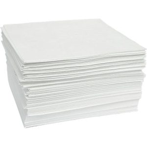 Ölbindevlies Tücher First, 108 l Aufnahme, ohne Perforierung, L 500 x B 400 mm, weiß, 100 Stück Ölbindevlies Tücher First, 108 l Aufnahme, ohne Perforierung, L 500 x B 400 mm, weiß, 100 Stück
