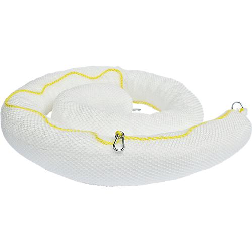 Ölsperren, 222 l Aufnahme, PP-Fasern, L 3.000 x Ø 130 mm, weiß, 4 Stück