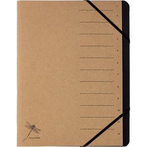 Ordnungsmappe Pur by PAGNA, A4, 12 Fächer, numerischer Deckelaufdruck, 2 Schaulöcher, Recyclingkarton Ordnungsmappe Pur by PAGNA, A4, 12 Fächer, numerischer Deckelaufdruck, 2 Schaulöcher, Recyclingkarton