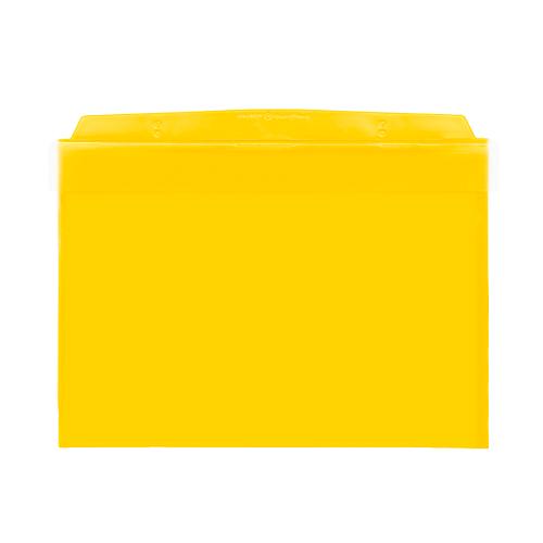 Orgatex Sichttaschen, m. Klappe, A5 quer, gelb, 50 St.