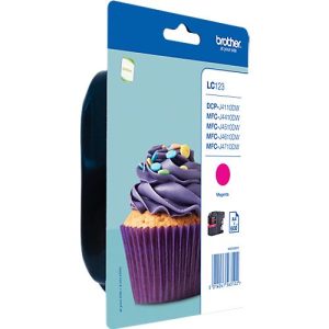 Original Brother Tintenpatrone LC-123M, Einzelpack, magenta Original Brother Tintenpatrone LC-123M, Einzelpack, magenta