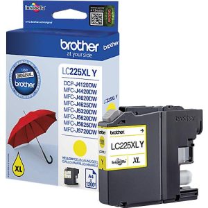 Original Brother Tintenpatrone LC-225XLY, Einzelpack, gelb Original Brother Tintenpatrone LC-225XLY, Einzelpack, gelb