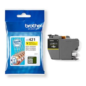Original Brother Tintenpatrone LC-421Y, Einzelpack, gelb Original Brother Tintenpatrone LC-421Y, Einzelpack, gelb