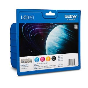 Original Brother Tintenpatronen LC-970 CMYK, Mixpack, cyan, magenta, gelb, schwarz Original Brother Tintenpatronen LC-970 CMYK, Mixpack, cyan, magenta, gelb, schwarz