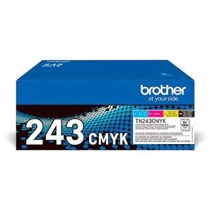 Original Brother Toner TN-243 CMYK, Mixpack, cyan, magenta, gelb, schwarz Original Brother Toner TN-243 CMYK, Mixpack, cyan, magenta, gelb, schwarz