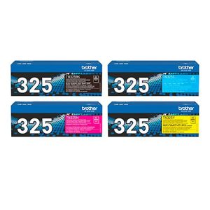 Original Brother Toner TN-325 CMYK, Mixpack, schwarz, cyan, magenta, gelb Original Brother Toner TN-325 CMYK, Mixpack, schwarz, cyan, magenta, gelb