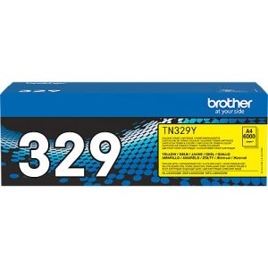 Original Brother Toner TN-329Y, Einzelpack, gelb Original Brother Toner TN-329Y, Einzelpack, gelb