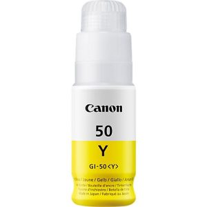 Original Canon Tintenflasche GI-50Y, Einzelpack, gelb Original Canon Tintenflasche GI-50Y, Einzelpack, gelb
