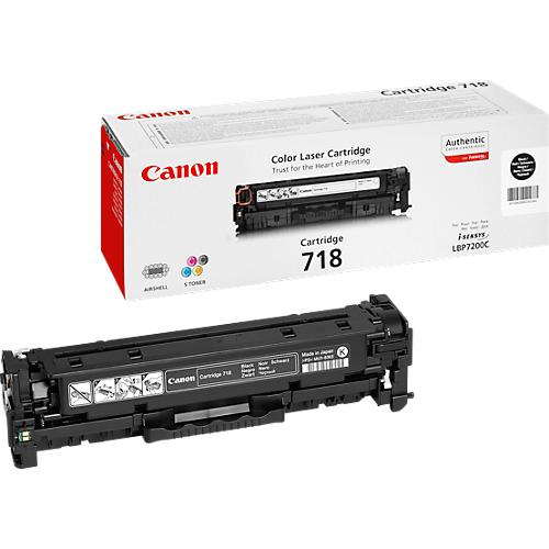 Original Canon Toner 718BK, Einzelpack, schwarz