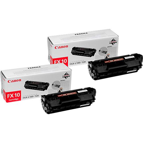 Original Canon Toner FX10, Doppelpack, schwarz
