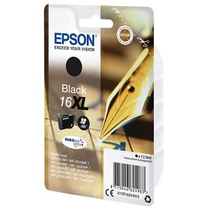 Original Epson Tintenpatrone 16XL, Einzelpack, schwarz Original Epson Tintenpatrone 16XL, Einzelpack, schwarz