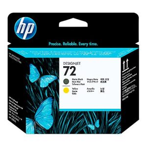 Original HP DesignJet Druckkopf 72, Einzelpack, mattschwarz/gelb (C9384A)