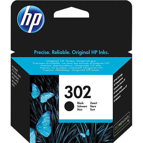 Original HP Tintenpatrone 302, Einzelpack, schwarz