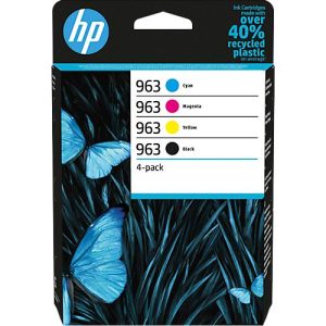 Original HP Tintenpatronen 963 CMYK, Mixpack, cyan, magenta, gelb, schwarz