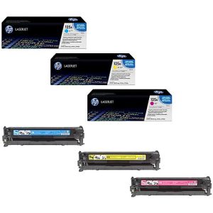 Original HP Toner 125A CMY, Multipack, cyan, magenta, gelb Original HP Toner 125A CMY, Multipack, cyan, magenta, gelb