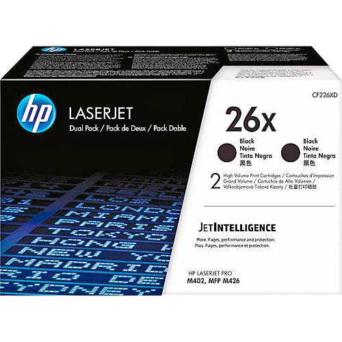 Original HP Toner 26X, Doppelpack, schwarz