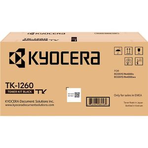Original Kyocera Toner TK-1260, Kapazität ca. 10000 Seiten, Einzelpack, schwarz Original Kyocera Toner TK-1260, Kapazität ca. 10000 Seiten, Einzelpack, schwarz