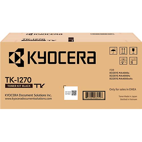 Original Kyocera Toner TK-1270, Kapazität ca. 10000 Seiten, Einzelpack, schwarz