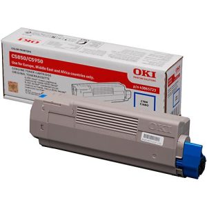 Original Oki Toner 43865723, Einzelpack, cyan Original Oki Toner 43865723, Einzelpack, cyan